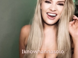 Iknowhannasolo